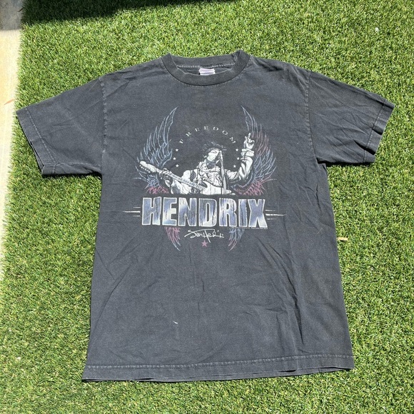 VTG 00’s Jimi Hendrix Faded Black Tee - Picture 1 of 4
